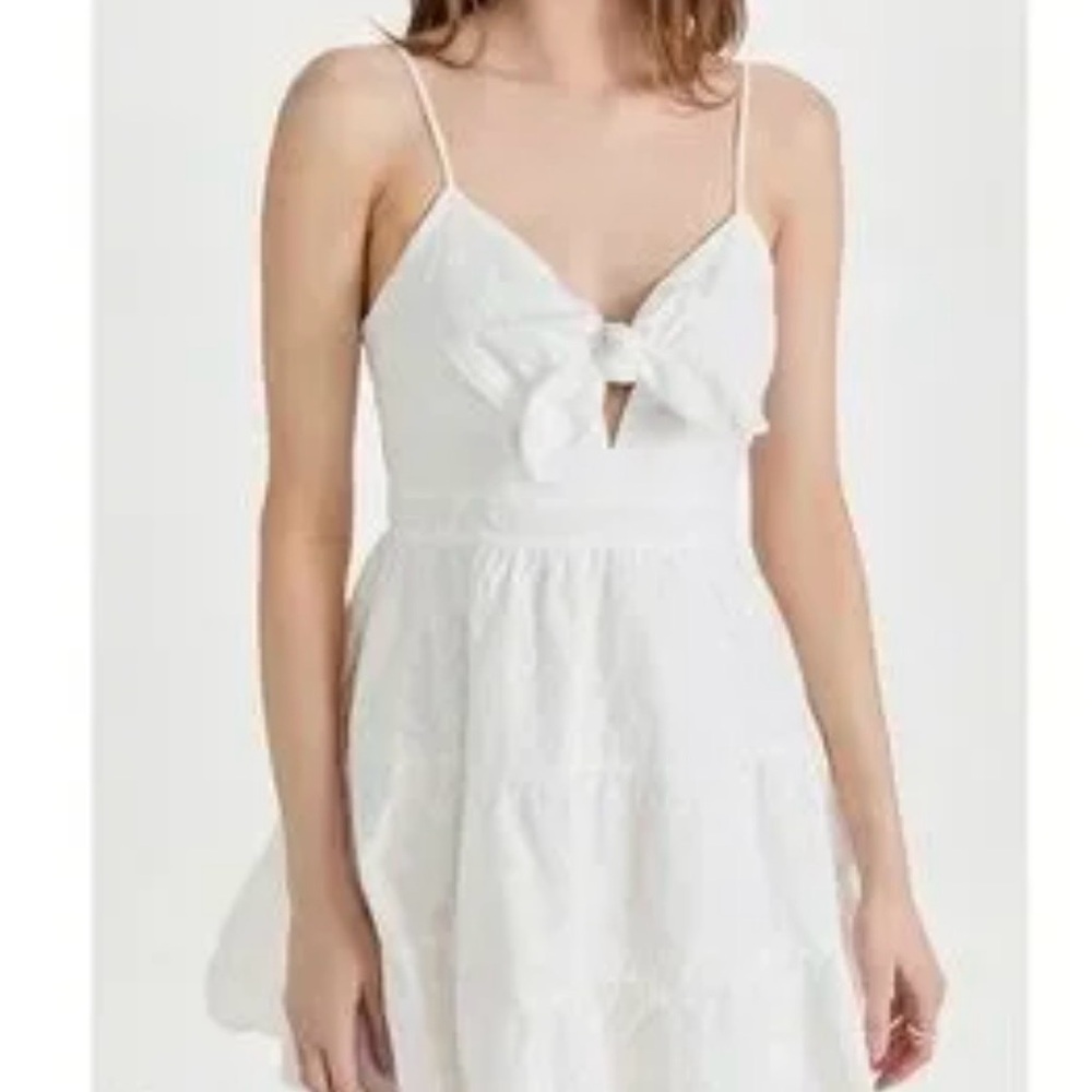 Lost + Wander White Strapless Dress